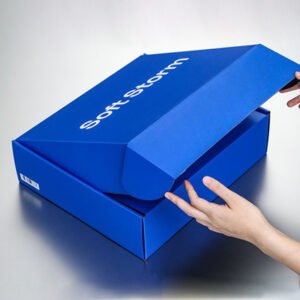 blue mailer box