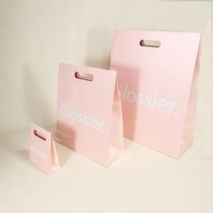 pink paper bag