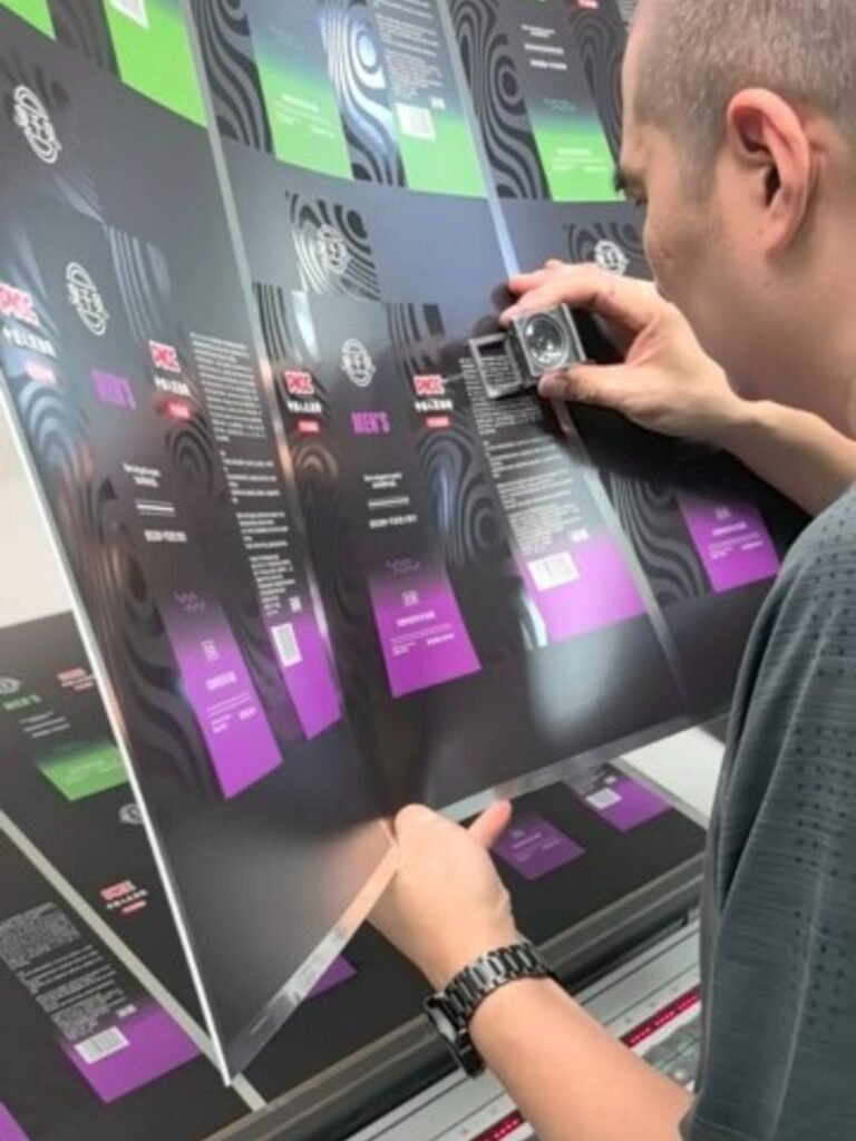 A dedicated person will compare and check the colors